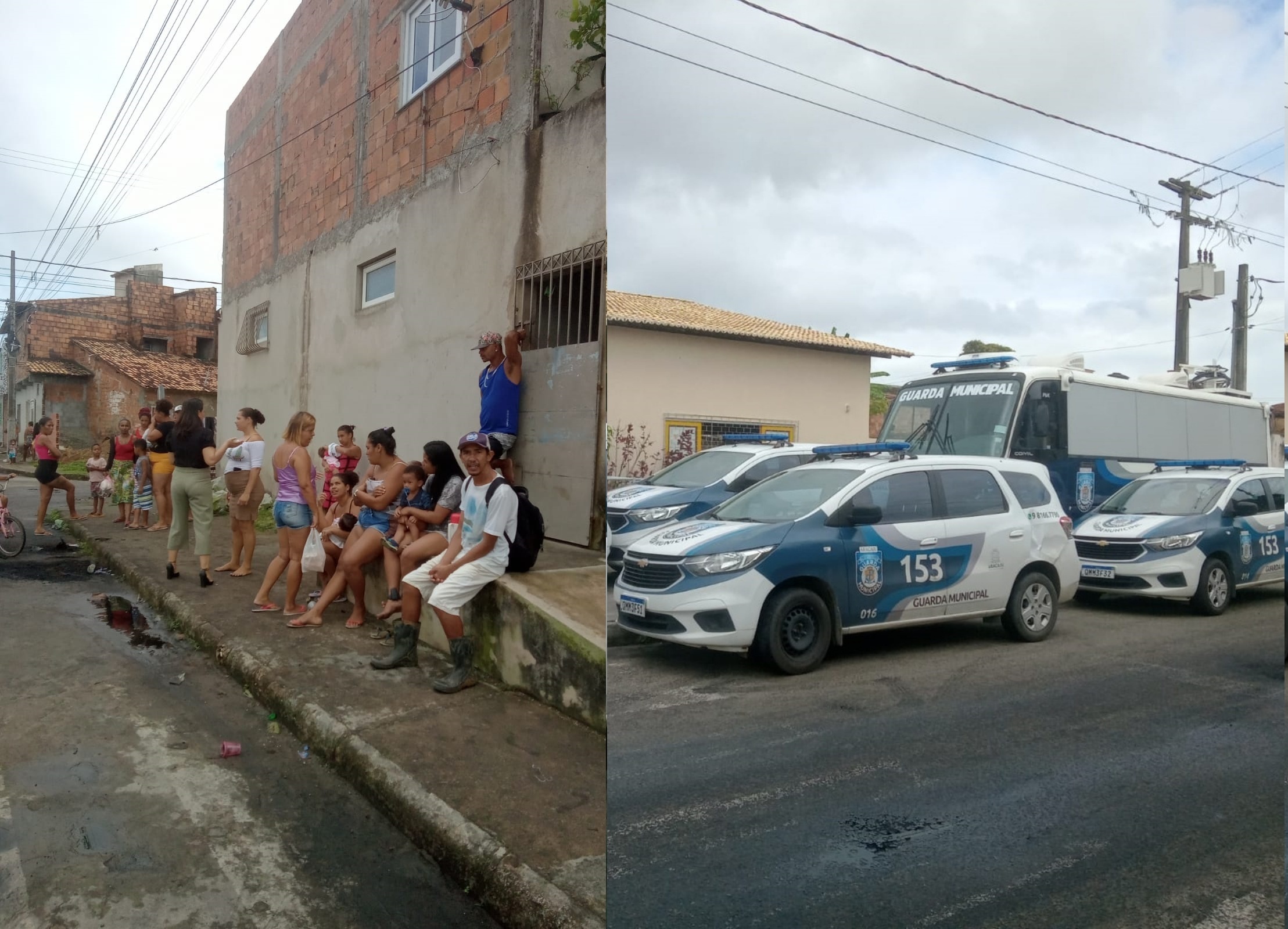Integrantes da ocupação do CRAS do Coqueiral impedidos pela Guarda Municipal de receberam água e alimento