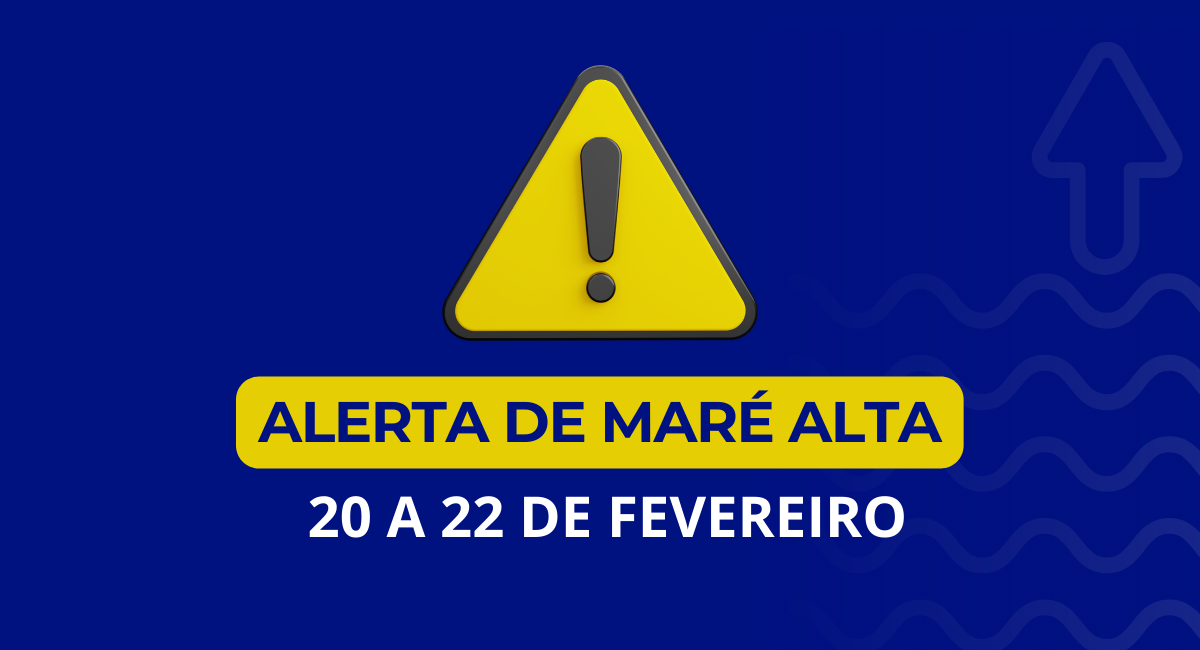 Maré alta com 2,3 metros no litoral até quarta-feira de cinzas