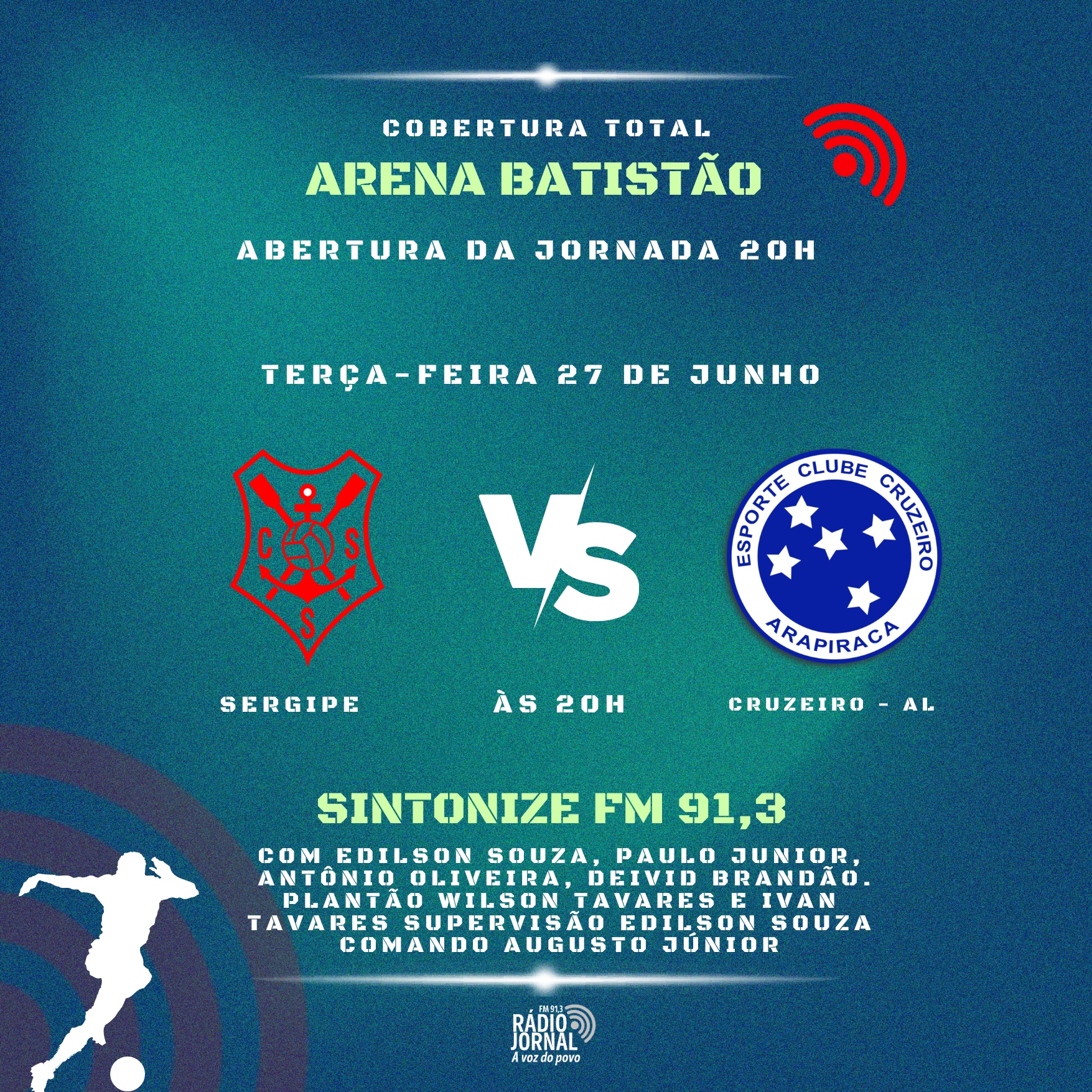 Sergipe e Cruzeiro-AL se enfrentam nesta terça-feira,na Arena Batistão